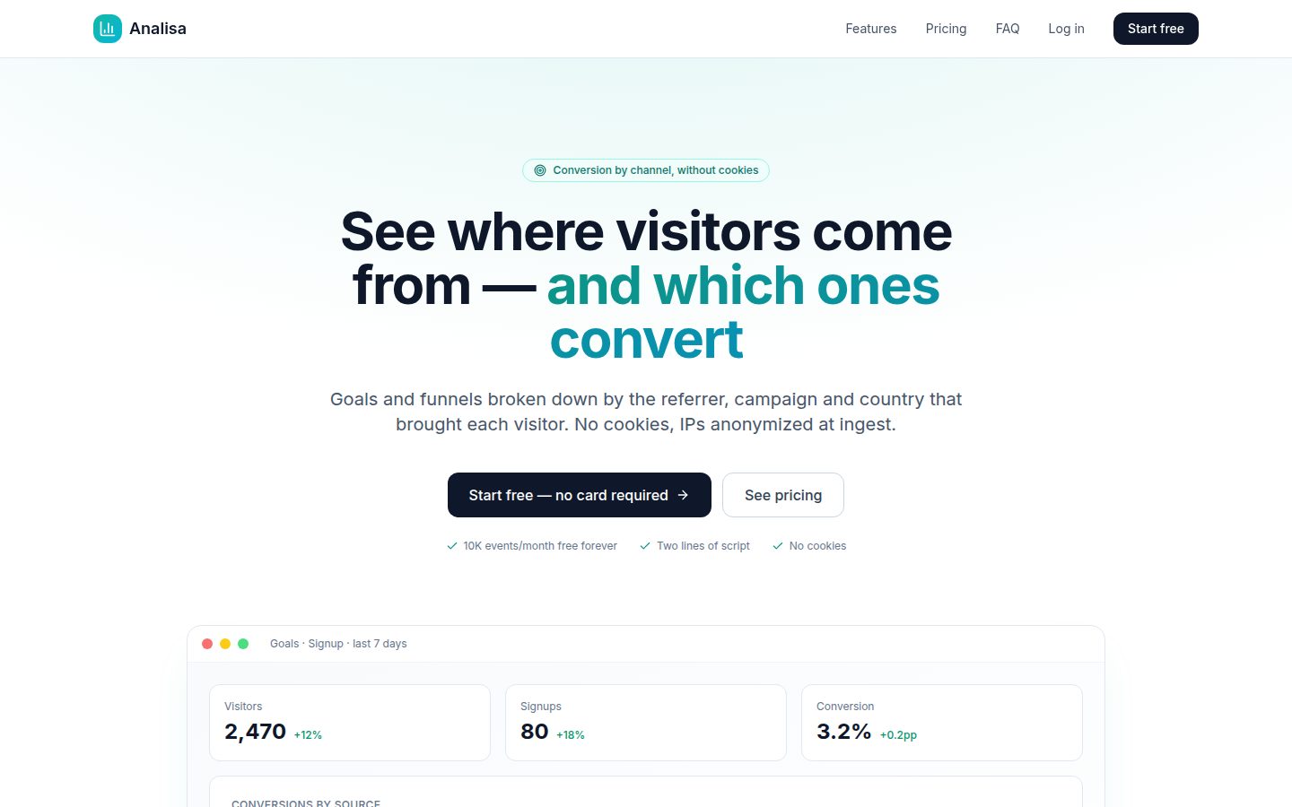Analisa — web analytics privacy-first, a caminho do open source