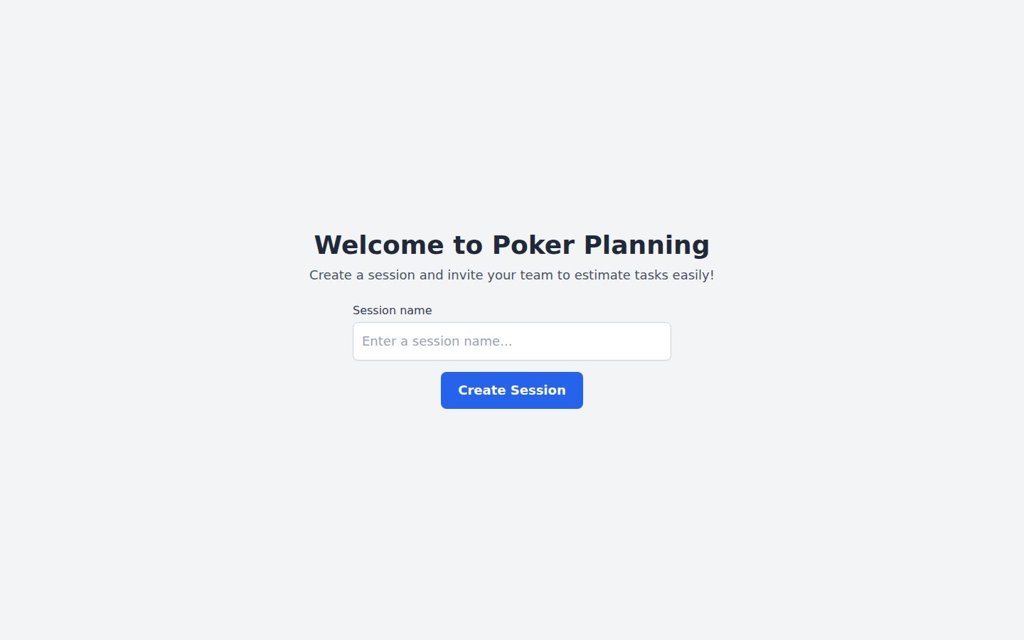 Poker Planning — estimativa ágil em tempo real